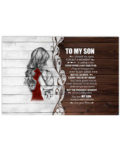 Load image into Gallery viewer, I Closed My Eyes Mom Gift For Son A Hug Horizontal Poster
