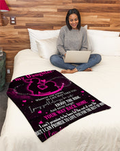Load image into Gallery viewer, Pink Dad Gift For Daughter You Will Always Be Safe Fleece Blanket
