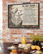 Load image into Gallery viewer, Custom Name Gift For Husband Camo Deer The Gift Of You Framed Matte Canvas
