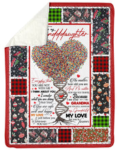 Load image into Gallery viewer, Christmas Decoration My Love For You Is Forever Gift For Granddaughter Sherpa Blanket
