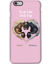 Load image into Gallery viewer, Horses From Our First Kiss Custom Name Gift For Girlfriend Phone case
