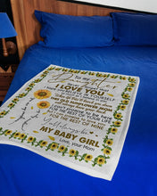 Load image into Gallery viewer, Mom Gift For Daughter Never Forget That I Love You Fleece Blanket
