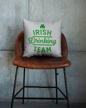 Load image into Gallery viewer, Irsih Drinking Team Green Shamrock St Patrick's Day Pillow Cover
