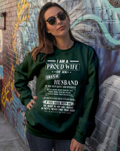 Load image into Gallery viewer, I Am A Proud Wife Of An Irish Husband Gift For Family Sweatshirt
