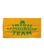 Load image into Gallery viewer, Irsih Drinking Team Green Shamrock St Patrick's Day Cloth Face Mask
