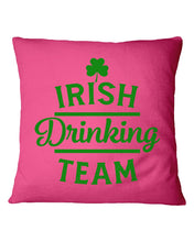 Load image into Gallery viewer, Irsih Drinking Team Green Shamrock St Patrick's Day Pillow Cover
