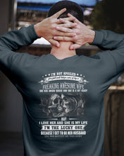 Load image into Gallery viewer, Amazing Gift For Husband She Love Me So Much Skull Sweatshirt
