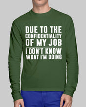 Load image into Gallery viewer, I Don't Know What I'm Doing Black And White Printed Mug Unisex Long Sleeve
