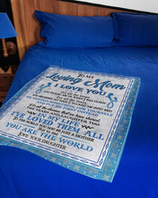 Load image into Gallery viewer, Daughter Gift For Loving Mom You Tucked Me Into Bed Fleece Blanket
