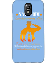 Load image into Gallery viewer, Son Gift For Navy Mom Behind Every Strong Soldier Phone case
