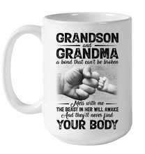 Load image into Gallery viewer, Can't Be Broken Grandma And Grandson Mug
