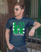 Load image into Gallery viewer, Teaching Love Clover St Patrick's Day Gift Guys Tee
