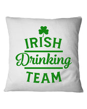 Load image into Gallery viewer, Irsih Drinking Team Green Shamrock St Patrick's Day Pillow Cover
