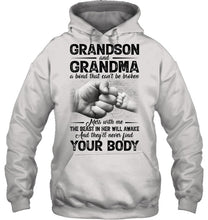 Load image into Gallery viewer, Can't Be Broken Grandma And Grandson Hoodie

