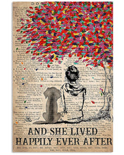 Load image into Gallery viewer, Beagle Dog And She Lived Happily Ever After Vertical Poster
