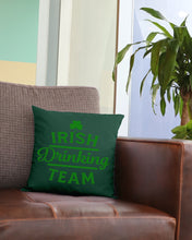 Load image into Gallery viewer, Irsih Drinking Team Green Shamrock St Patrick's Day Pillow Cover
