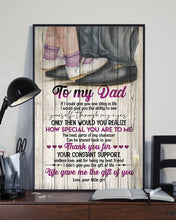 Load image into Gallery viewer, How Special You Are To Me Shoes Daughter Gift For Dad Vertical Poster
