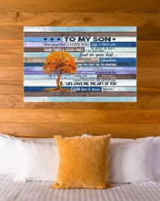 Load image into Gallery viewer, Autumn Tree Hard Times And Good Times Mom Gift For Son Horizontal Poster
