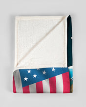 Load image into Gallery viewer, Save The Turtles USA Flag Gift For Animal Lovers Fleece Blanket
