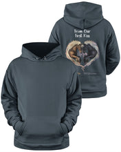 Load image into Gallery viewer, Horses From Our First Kiss Custom Name Gift For Girlfriend Hoodie

