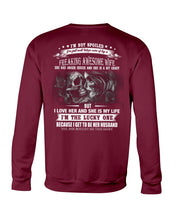 Load image into Gallery viewer, Amazing Gift For Husband She Love Me So Much Skull Sweatshirt
