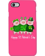 Load image into Gallery viewer, Pig Wear Plaid Shirt And Top Hat St Patrick's Day Gift Phone case
