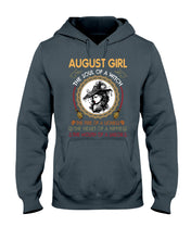 Load image into Gallery viewer, Birthday Gift For August Girl The Soul Of A Witch Hoodie
