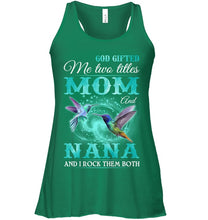 Load image into Gallery viewer, God Gifted Me Two Tittles Mom And Grandma Ladies Flowy Tank
