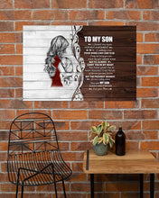 Load image into Gallery viewer, I Closed My Eyes Mom Gift For Son A Hug Horizontal Poster
