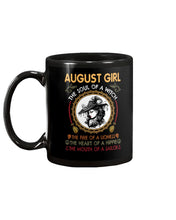 Load image into Gallery viewer, Birthday Gift For August Girl The Soul Of A Witch Mug
