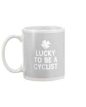 Load image into Gallery viewer, Lucky To Be A Biker Pilot Clover St Patrick's Day Gift Mug
