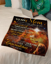 Load image into Gallery viewer, Lion Gift For Mom Life Is Touch But So Are You Fleece Blanket
