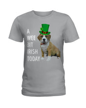 Load image into Gallery viewer, Beabull Irish Today Green St. Patrick's Day Printed Mug Ladies Tee
