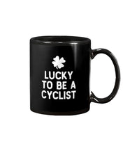 Load image into Gallery viewer, Lucky To Be A Biker Pilot Clover St Patrick's Day Gift Mug

