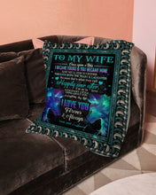 Load image into Gallery viewer, Blue Wolves So In Love With You Gift For Wife Fleece Blanket
