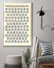 Load image into Gallery viewer, The Practical Guitar Chord Chart Meaningful Gift For Guitar Player Vertical Poster
