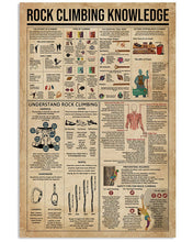 Load image into Gallery viewer, Something You Should Know About Rock Climbing Knowledge Vertical Poster
