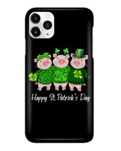 Load image into Gallery viewer, Pig Wear Plaid Shirt And Top Hat St Patrick's Day Gift Phone case
