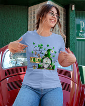 Load image into Gallery viewer, Leprechaun Gnome One Lucky Lala Clover St Patrick's Day Gift Ladies Tee
