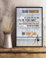 Load image into Gallery viewer, When You Feel Sad Beach Dad Gift For Daughter Vertical Poster
