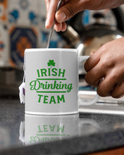 Load image into Gallery viewer, Irsih Drinking Team Green Shamrock St Patrick's Day Mug
