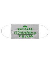 Load image into Gallery viewer, Irsih Drinking Team Green Shamrock St Patrick's Day Cloth Face Mask
