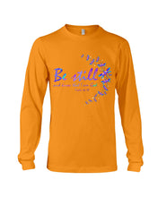 Load image into Gallery viewer, Be Still And Know That I Am God Purple Dragonfly Unisex Long Sleeve
