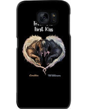 Load image into Gallery viewer, Horses From Our First Kiss Custom Name Gift For Girlfriend Phone case
