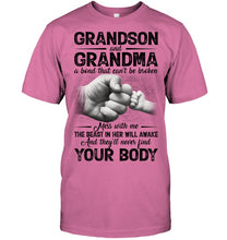 Load image into Gallery viewer, Can't Be Broken Grandma And Grandson Guys Tee
