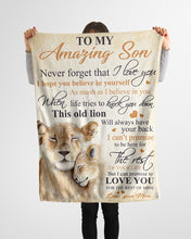 Load image into Gallery viewer, Lion Mom Gift For Son Love You For The Rest Of Mine Fleece Blanket
