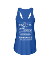 Load image into Gallery viewer, I Am A Proud Wife Of An Irish Husband Gift For Family Ladies Flowy Tank
