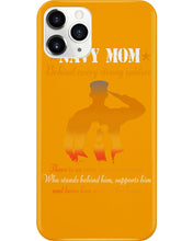 Load image into Gallery viewer, Son Gift For Navy Mom Behind Every Strong Soldier Phone case
