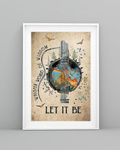 Load image into Gallery viewer, Let It Be Guitar Hippie Meaningful Gift For Guitar Player Vertical Poster
