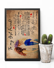 Load image into Gallery viewer, Keep Me In Your Heart Gift For Best Friend Vertical Poster
